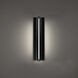 Strait LED 22 inch Black Outdoor Wall Lighting in 3000K