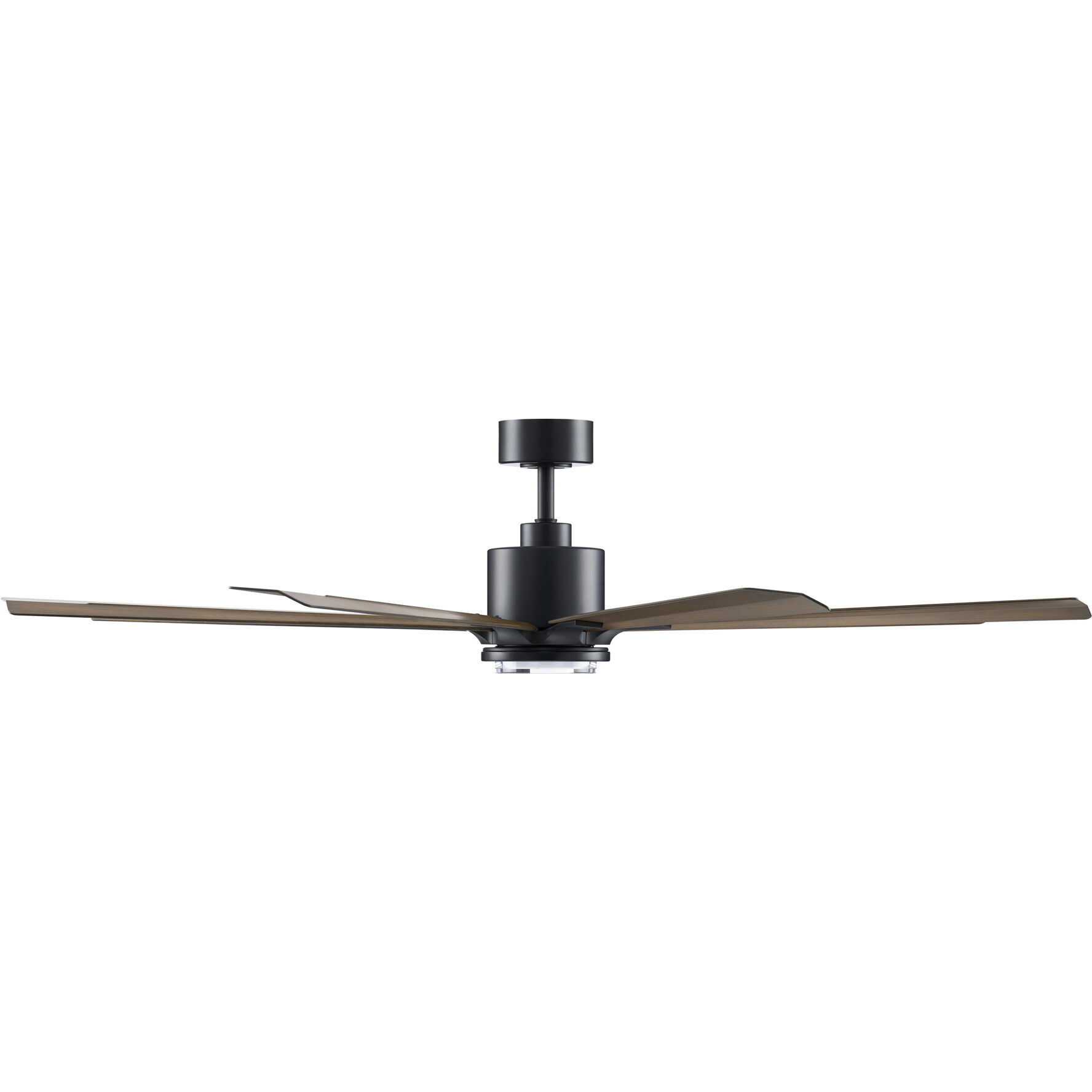 Size Matters 65 inch Matte Black Distressed Koa with Distressed Koa Blades Ceiling Fan