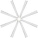 Size Matters 65 inch Matte White Downrod Ceiling Fan