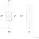 Gander LED 20 inch Black Outdoor Wall Lighting in 4000K