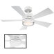Wynd 42 inch Matte White Downrod Ceiling Fan in 2700K