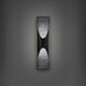 Kastlerock LED 24 inch Basalt Stone and Black Outdoor Wall Light