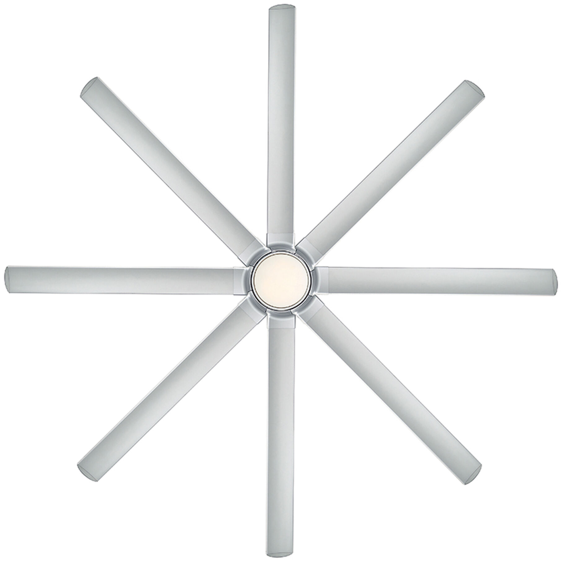 Hydra 96 inch Titanium Downrod Ceiling Fan in 3000K, Smart Ceiling Fan