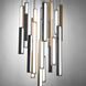 Chaos LED 26 inch Black and Aged Brass Multi-Light Pendant Ceiling Light in 21, 26in., Black Aged Brass/Black