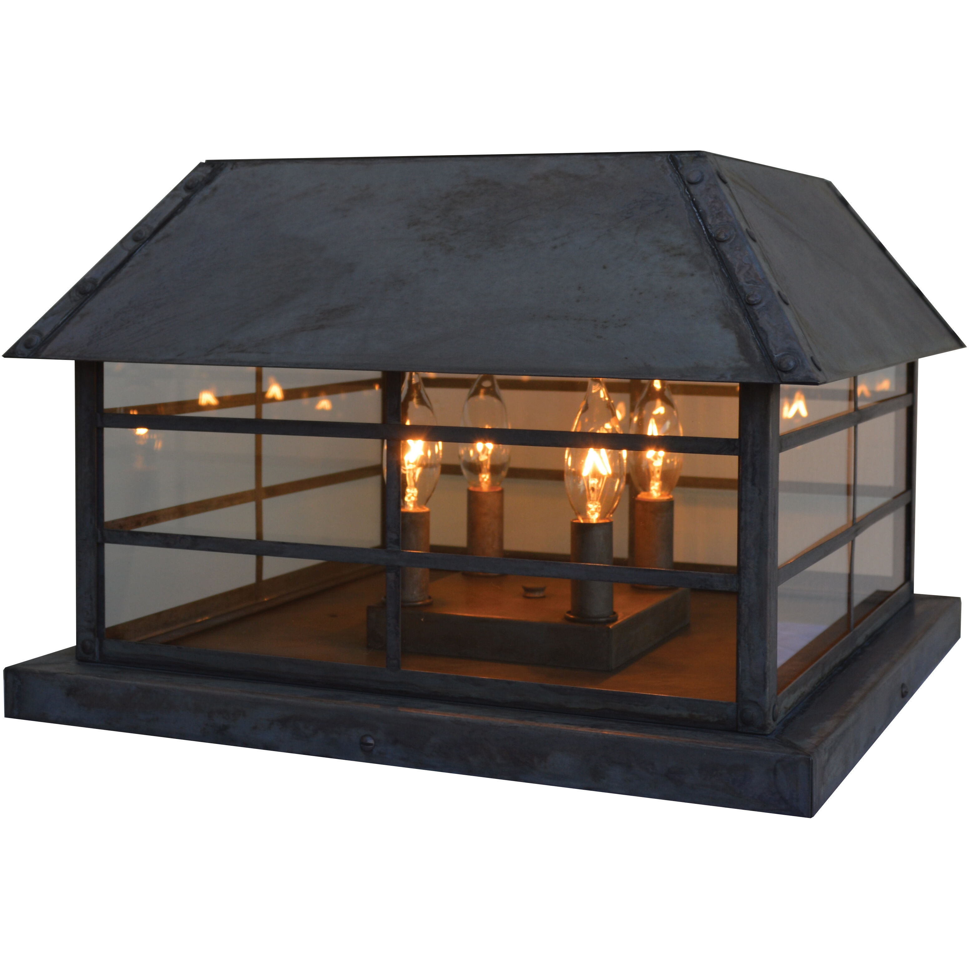 Hampton 4 Light 16.00 inch Post Light & Accessory