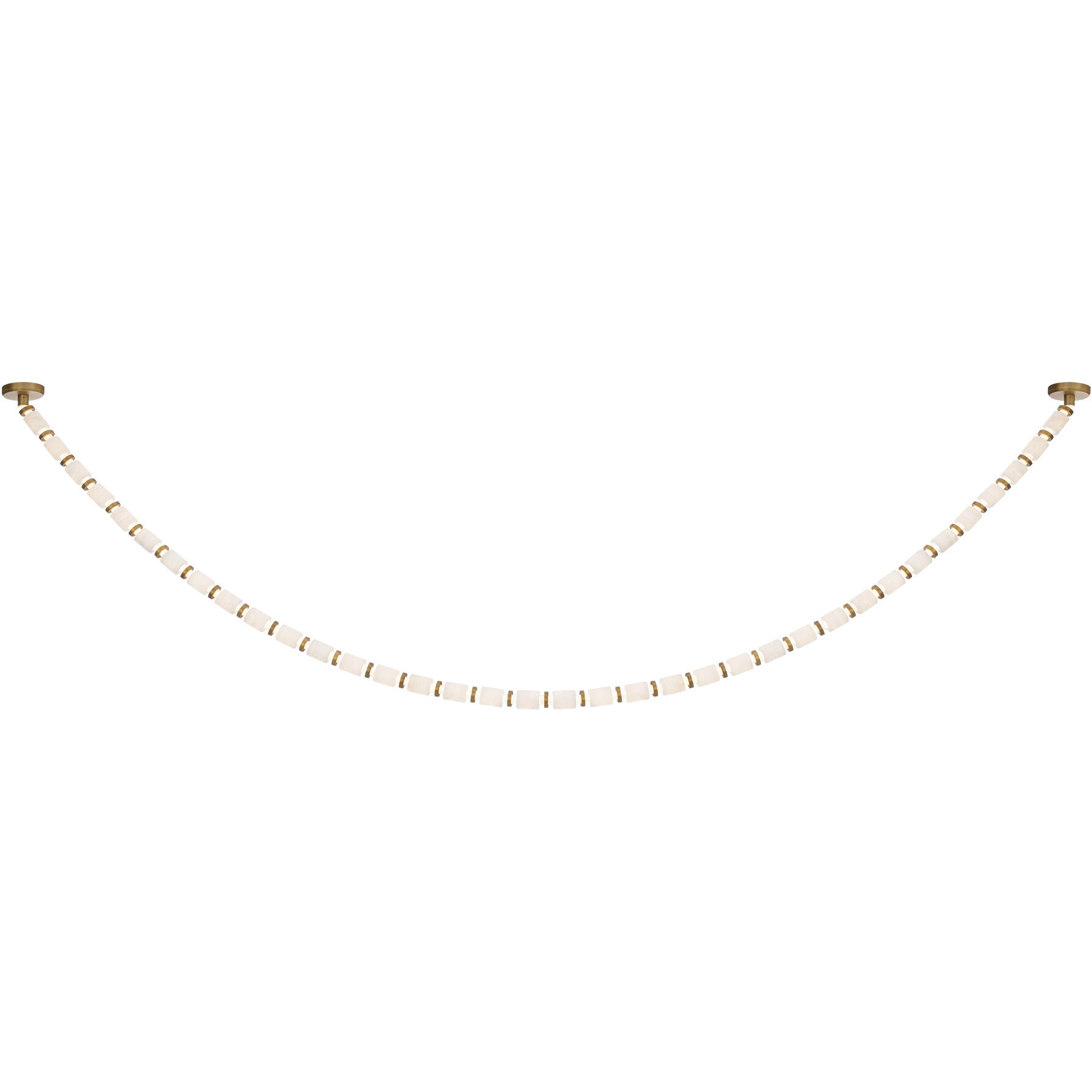 Entice 36 Light 2 inch Aged Brass Pendant Ceiling Light in 2700K