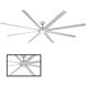 Hydra 120 inch Titanium Downrod Ceiling Fan in 3500K
