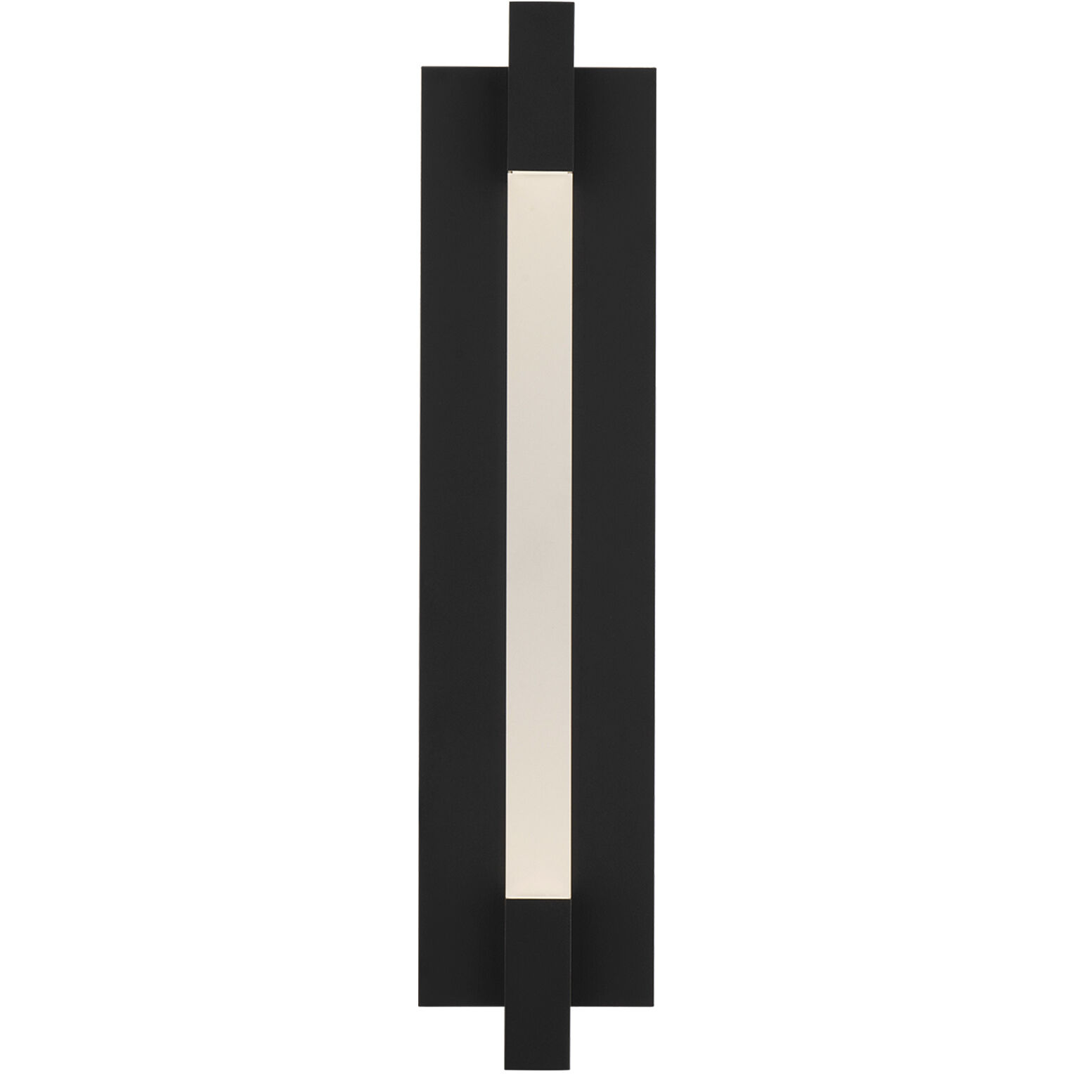 Heliograph 1 Light 24.4 inch Black Outdoor Wall Light in 4000K