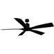 Aviator 70 inch Matte Black Downrod Ceiling Fan