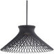 Zenya 1 Light 23 inch Black Pendant Ceiling Light