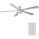 Orb 82 inch Automotive Silver Ceiling Fan in 2700K
