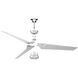 Roboto 52 inch Brushed Aluminum Downrod Ceiling Fan, Smart Ceiling Fan