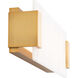 Quarry LED 18 inch Aged Brass Bath Vanity & Wall Light in 18in.