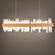 Acropolis LED 11 inch Aged Brass Chandelier Ceiling Light