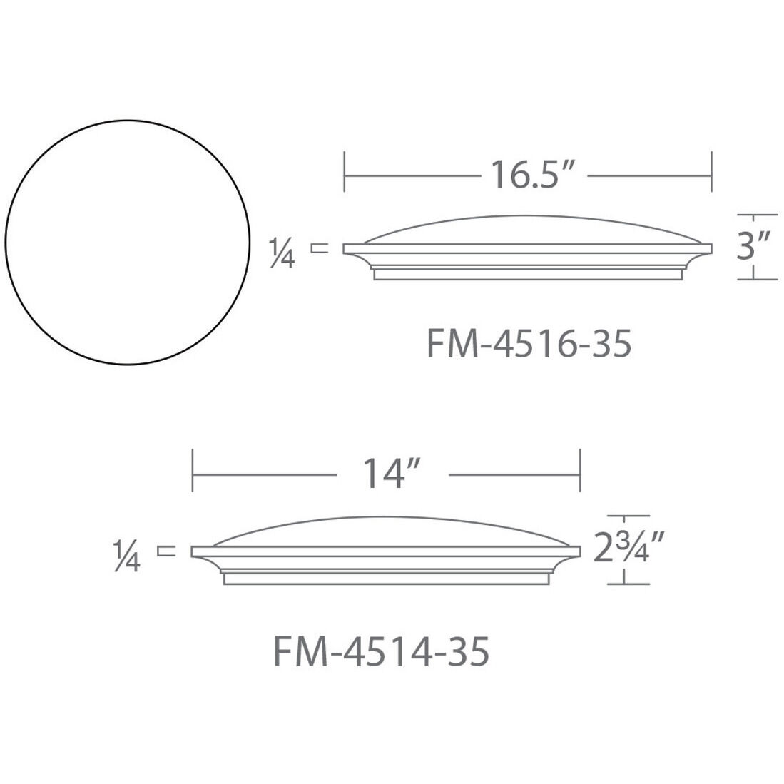 Puck LED 14 inch Brushed Nickel Flush Mount Ceiling Light in 14in.