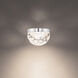 Cascade 1 Light 6 inch Polished Nickel Flush Mount Ceiling Light