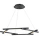 Metric LED 38 inch Black Pendant Ceiling Light in 38in.