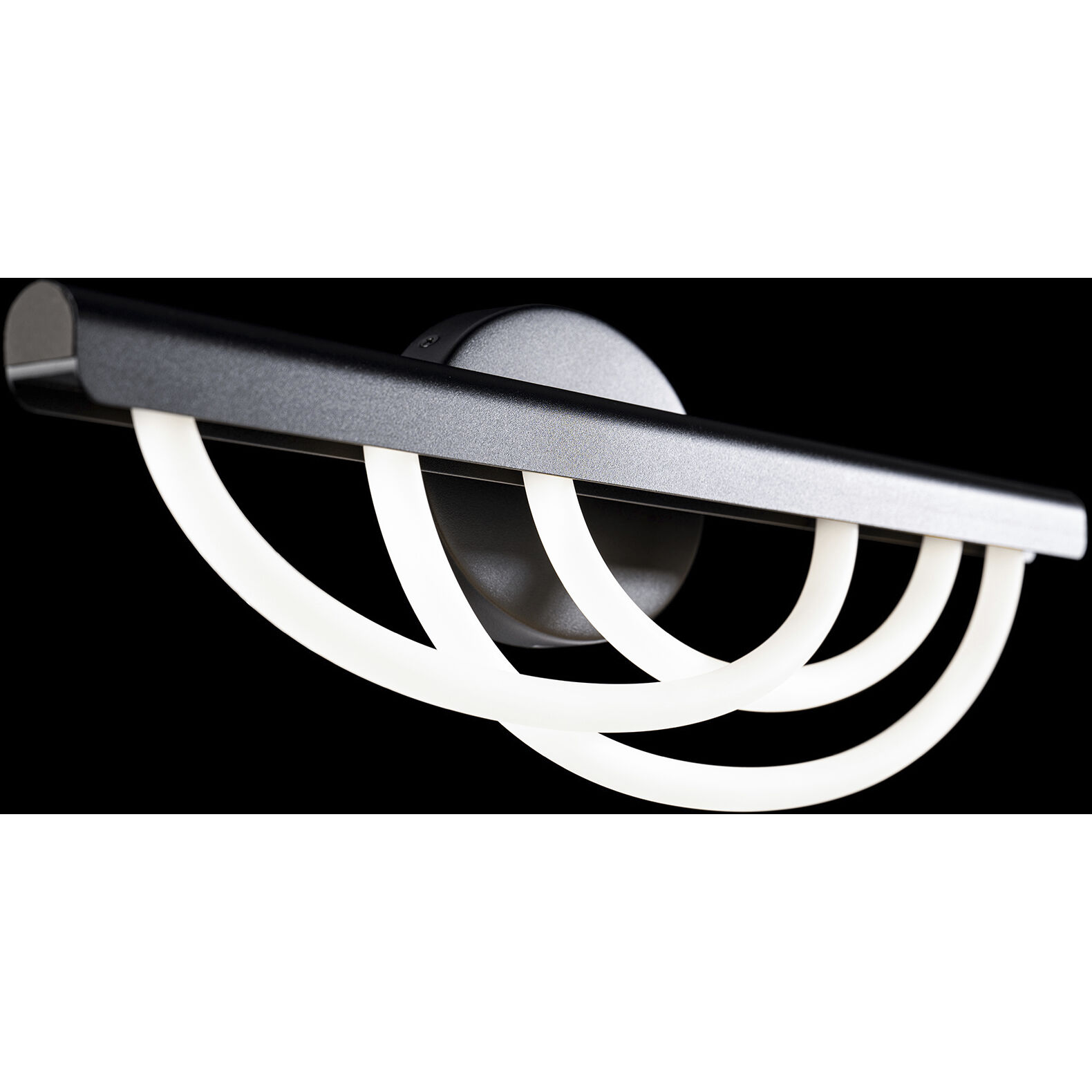 Swoop 1 Light 24 inch Black Bath Vanity Light Wall Light