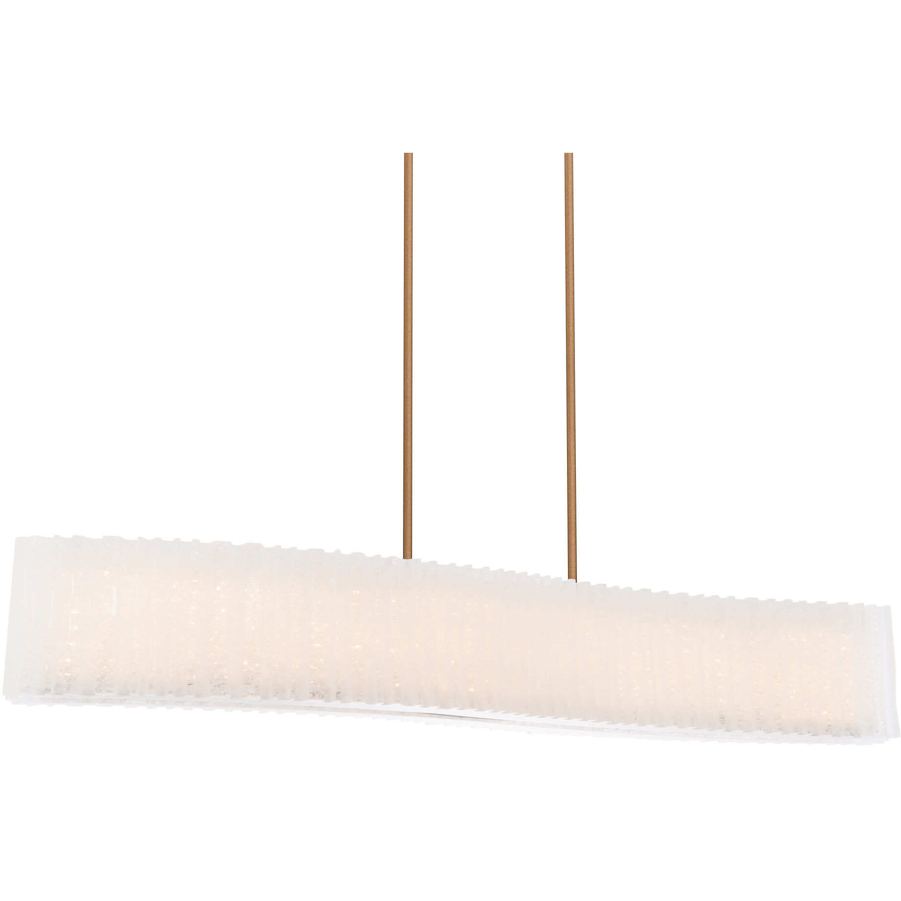 Rhiannon 1 Light 48 inch Aged Brass Linear Chandelier Ceiling Light