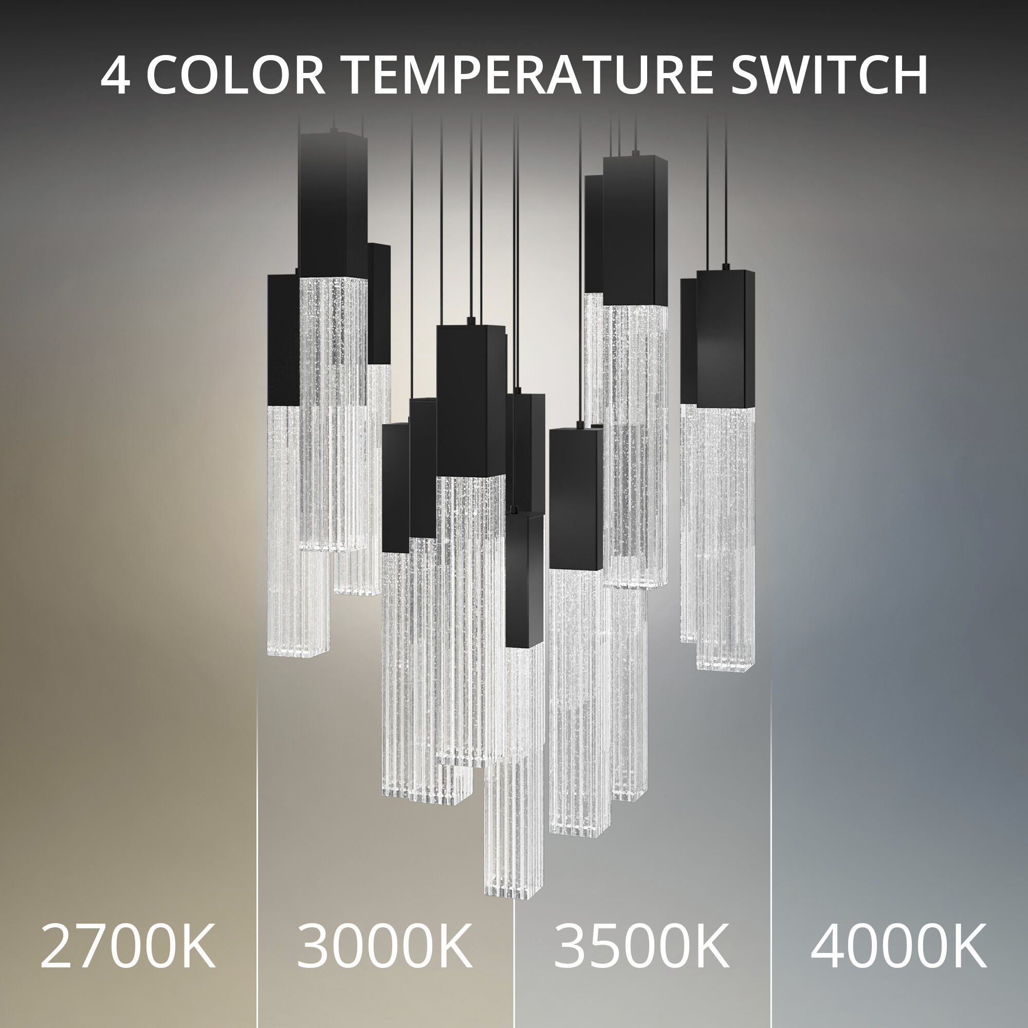 Cinema LED 23 inch Black Indoor Hanging Lighting Ceiling Light