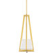 Karie LED 8.25 inch Aged Brass Mini-Pendant Ceiling Light