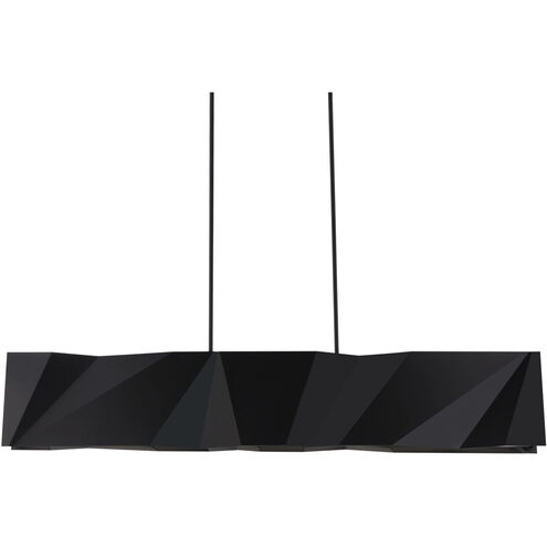 Intrasection 1 Light 56 inch Black Linear Chandelier Ceiling Light