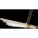Luzerne 1 Light 56 inch Aged Brass Linear Pendant Ceiling Light