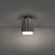 Caviar LED 7 inch Basalt Stone and Black Flush Mount Ceiling Light