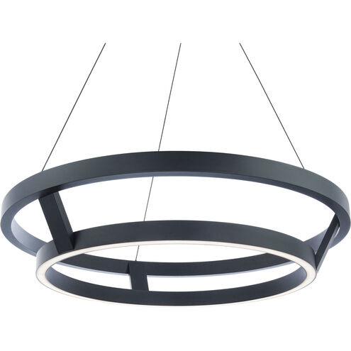Imperial 1 Light 42 inch Black Chandelier Ceiling Light