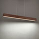 Drift Linear Pendant Ceiling Light in 56in., Dark Walnut