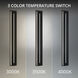 Midnight LED 66 inch Black Outdoor Wall Lighting in 4000K
