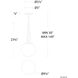 Sybil LED 9.9 inch Polished Black Nickel Indoor Hanging Lighting Ceiling Light in 4000K