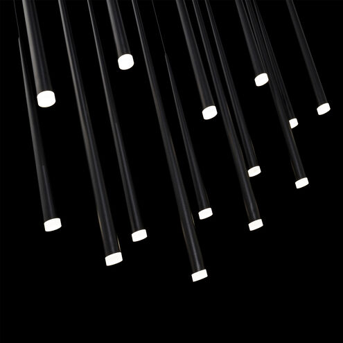 Cascade 14 Light 10 inch Black Multi-Light Pendant Ceiling Light