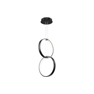 Rings LED 19 inch Black Pendant Ceiling Light in 2