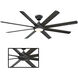 Hydra 80 inch Bronze Downrod Ceiling Fan in 3500K