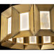 Austen LED 36 inch Aged Brass Chandelier Ceiling Light