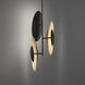 Trixie LED 12 inch Bronze and Gold Leaf Mini-Pendant Ceiling Light