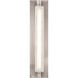 Stanchion Indoor Wall Lighting in White Marble and Brushed Nickel