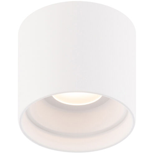Squat 1 Light 5 inch White Outdoor Flush Mount