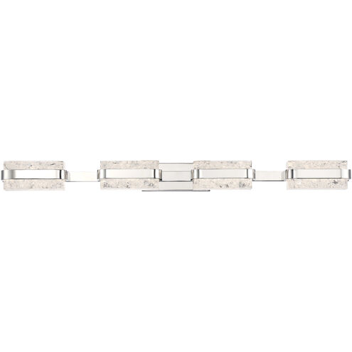 Forbes LED 37 inch Polished Nickel Bath Vanity & Wall Light in 37in.