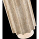 Caviar LED 7 inch Beige Travertine and Aged Brass Mini-Pendant Ceiling Light in 3000K