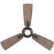 Mykonos 3 52 inch Oil Rubbed Bronze and Barn Wood with Barn Wood Blades Downrod Ceiling Fan in 3000K, Oil Rubbed Bronze Barn Wood