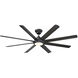 Hydra 80 inch Bronze Downrod Ceiling Fan in 3500K