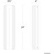 Kane LED 24 inch Black Outdoor Wall Lighting in 2700K