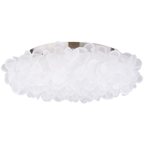Fluffy LED 22 inch Brushed Nickel Flush Mount Ceiling Light in 22in