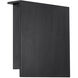 Square LED 10 inch Black Outdoor Wall Light in 10in.