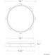 Grommet 1 Light 16 inch Polished Nickel Flush Mount Ceiling Light