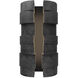 Formation LED 16 inch Basalt Stone and Black Outdoor Wall Light