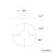 Brody LED 19.38 inch Black with Aged Brass Semi-Flush Mount Ceiling Light