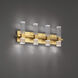 Cinaplex LED 24.5 inch Aged Brass Bath Vanity & Wall Light